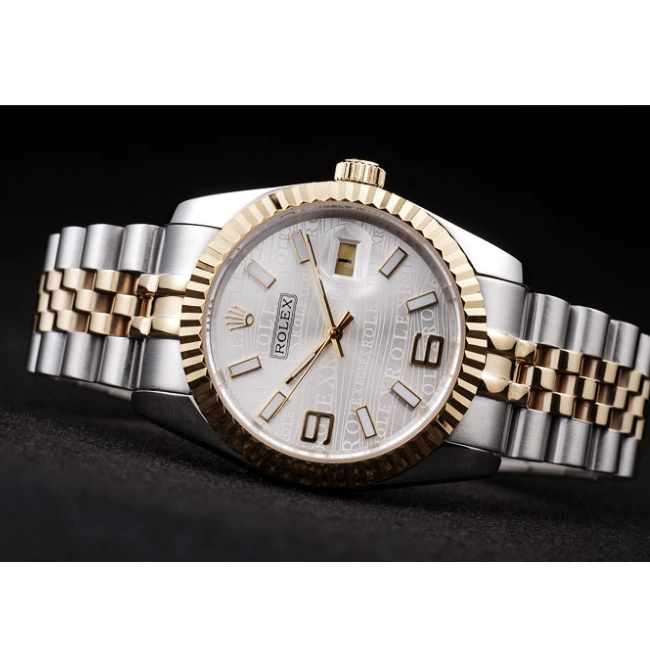 Good Copy Rolex Watches Silver Two Steel Dial 18k DateJust Rolex 98084 Tone Gold Stainless Plated 0619